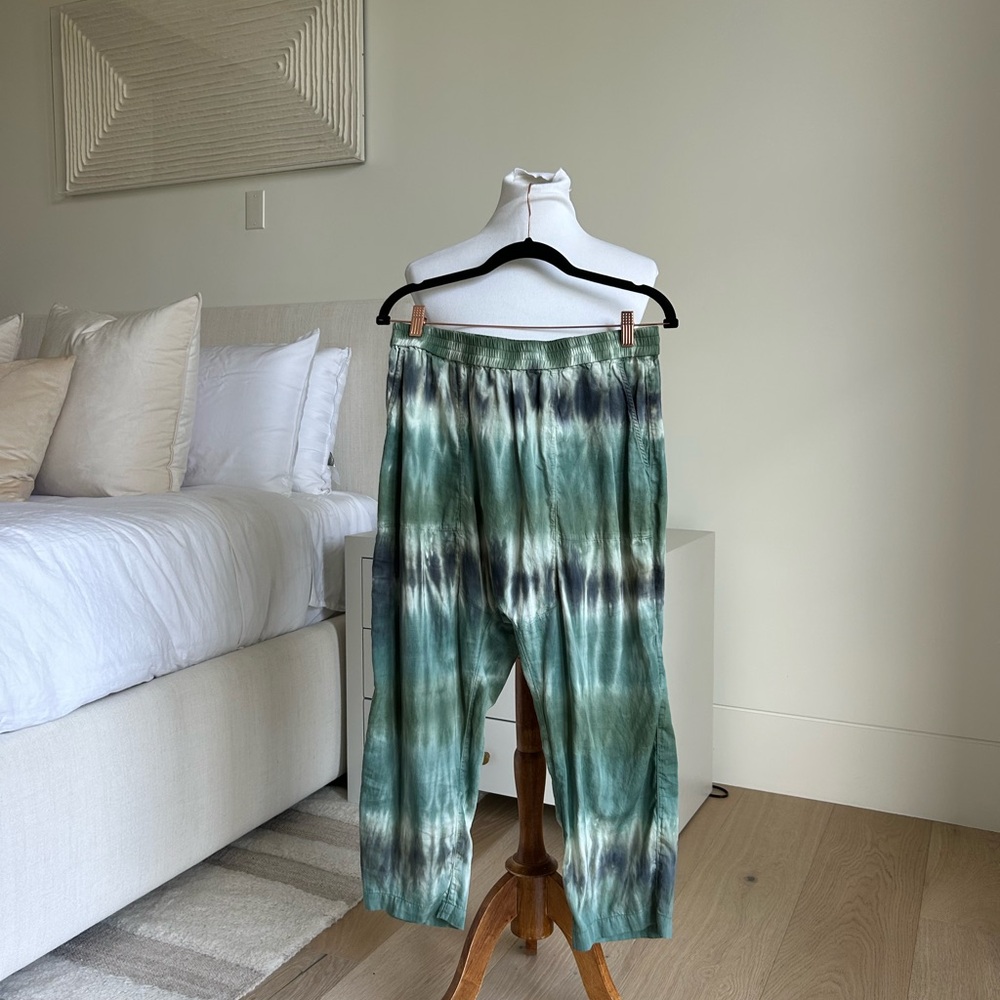 Raquel Allegra Green Ombre Pants